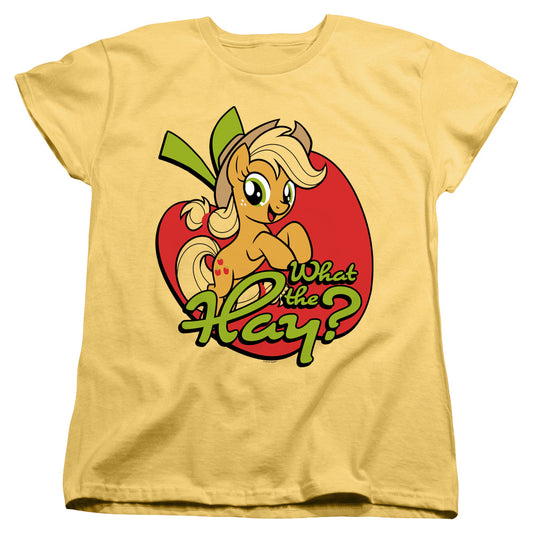 MY LITTLE PONY TV : WHAT THE HAY WOMENS SHORT SLEEVE Banana MD
