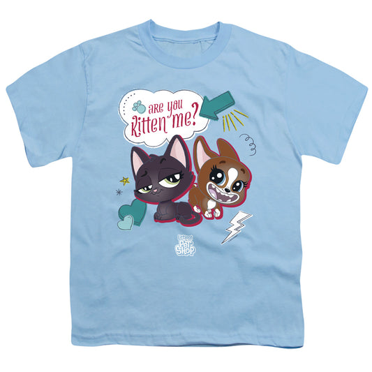 LITTLEST PET SHOP : ARE YOU KITTEN ME S\S YOUTH 18\1 Light Blue SM