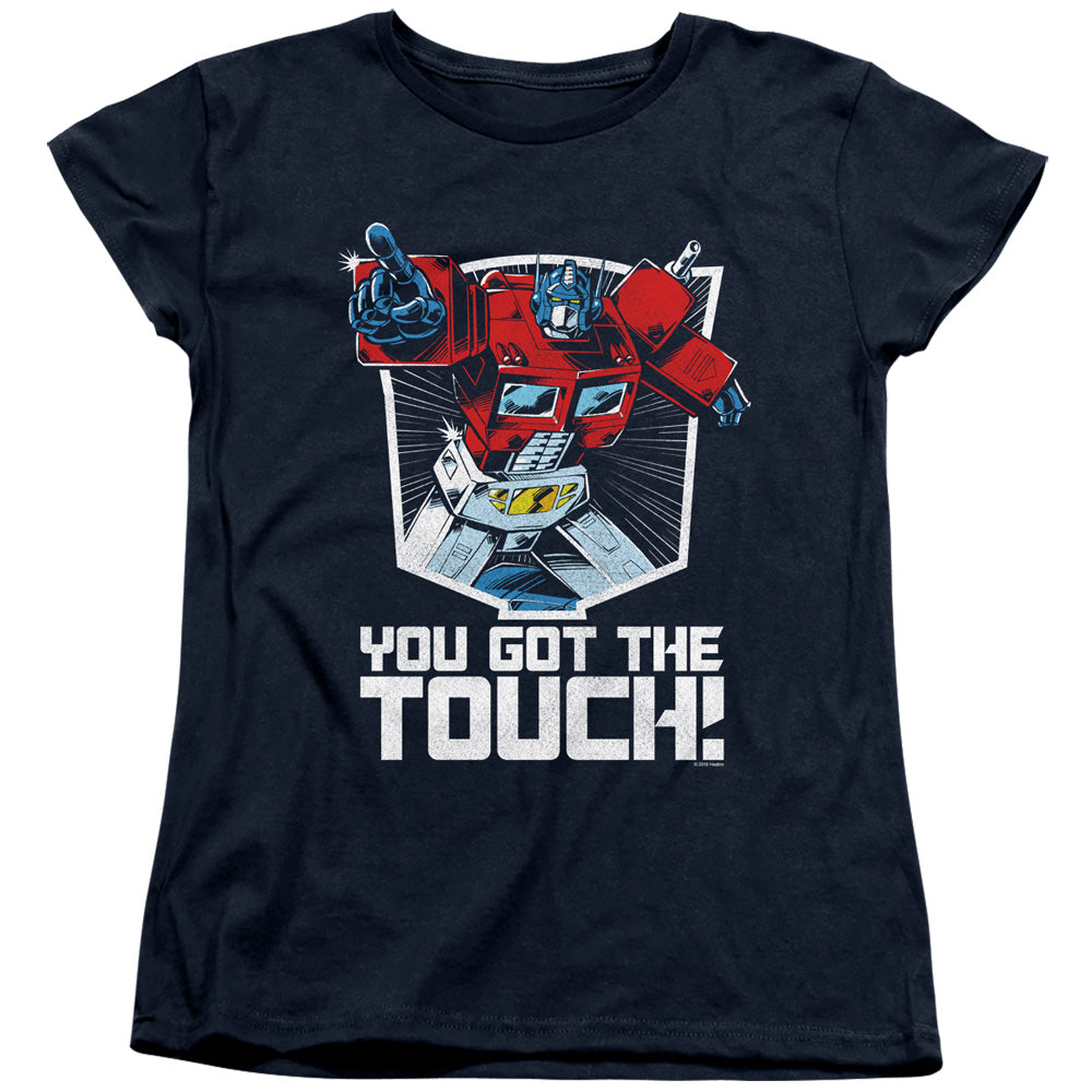 TRANSFORMERS : YOU GOT THE TOUCH WOMENS SHORT SLEEVE Navy XL