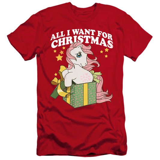 MY LITTLE PONY RETRO : ALL I WANT  PREMIUM CANVAS ADULT SLIM FIT 30\1 Red 2X