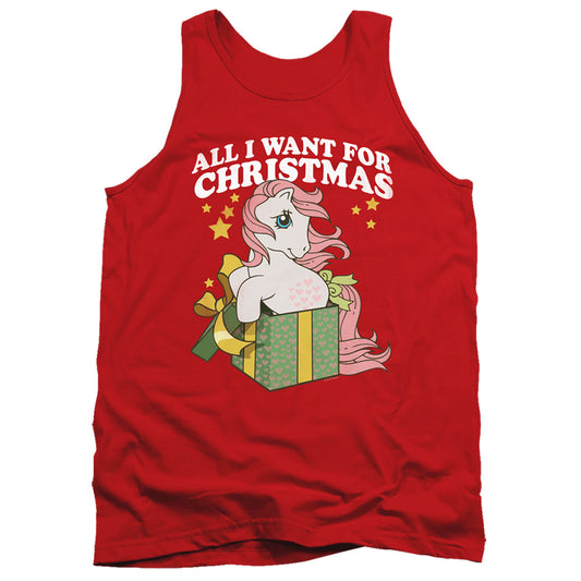 MY LITTLE PONY RETRO : ALL I WANT ADULT TANK Red 2X