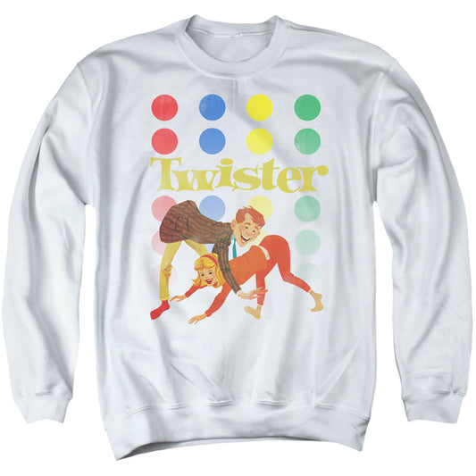 TWISTER : OLD SCHOOL TWISTER ADULT CREW SWEAT White MD