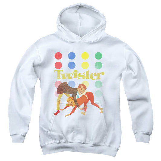 TWISTER : OLD SCHOOL TWISTER YOUTH PULL OVER HOODIE White LG