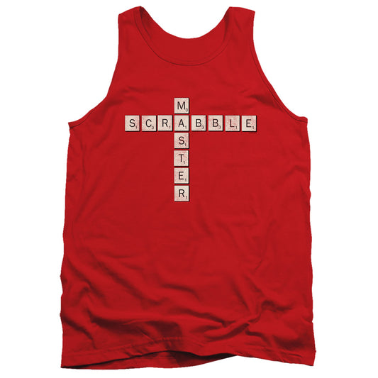 SCRABBLE : SCRABBLE MASTER ADULT TANK Red MD