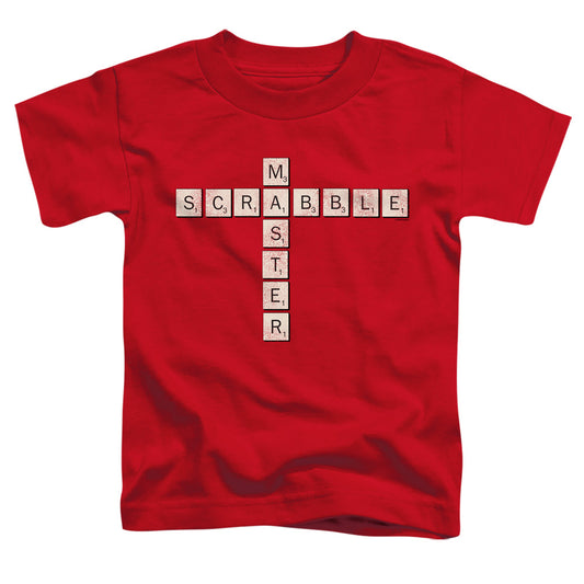 SCRABBLE : SCRABBLE MASTER S\S TODDLER TEE Red MD (3T)