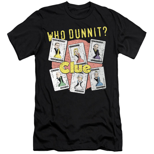 CLUE : WHO DUNNIT  PREMIUM CANVAS ADULT SLIM FIT 30\1 Black MD