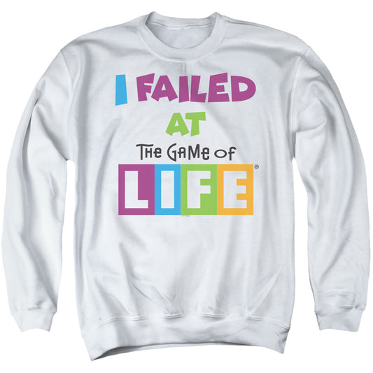 THE GAME OF LIFE : THE GAME ADULT CREW SWEAT White LG