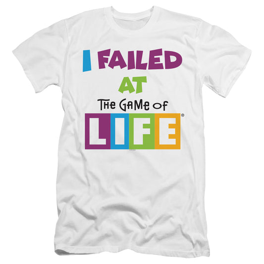 THE GAME OF LIFE : THE GAME  PREMIUM CANVAS ADULT SLIM FIT 30\1 White 2X