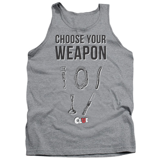 CLUE : CHOOSE ADULT TANK Athletic Heather 2X