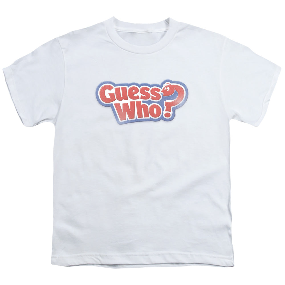 GUESS WHO : GUESS WHO DISTRESSED LOGO S\S YOUTH 18\1 White XS