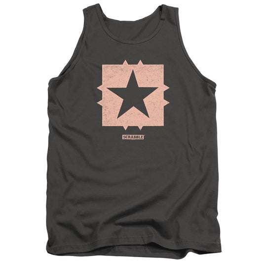SCRABBLE : FREE SPACE ADULT TANK Charcoal SM