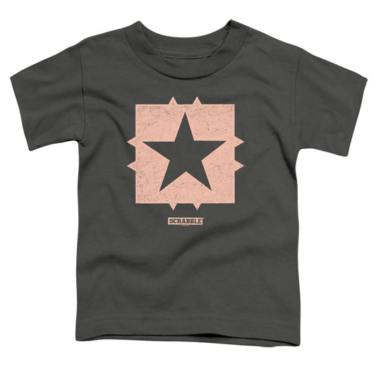 SCRABBLE : FREE SPACE S\S TODDLER TEE Charcoal LG (4T)