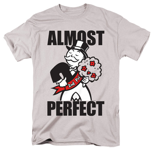 MONOPOLY : ALMOST PERFECT EVERGREEN S\S ADULT 18\1 Silver XL