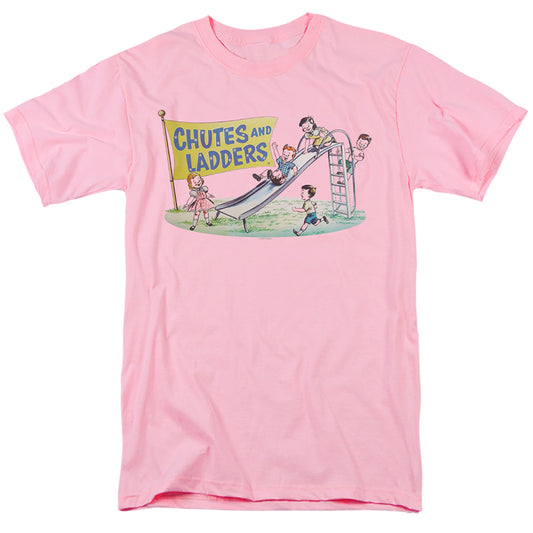CHUTES AND LADDERS : OLD SCHOOL S\S ADULT 18\1 Pink 2X