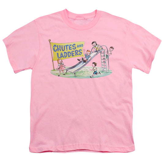 CHUTES AND LADDERS : OLD SCHOOL S\S YOUTH 18\1 Pink XL
