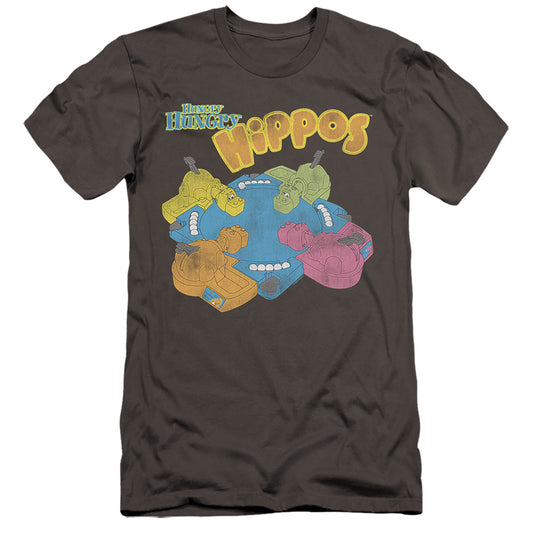 HUNGRY HUNGRY HIPPOS : READY TO PLAY  PREMIUM CANVAS ADULT SLIM FIT 30\1 Charcoal 2X