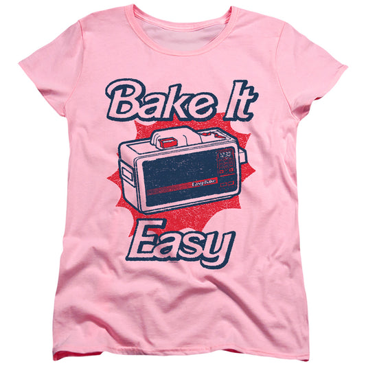 EASY BAKE OVEN : BAKE IT EASY WOMENS SHORT SLEEVE Pink 2X