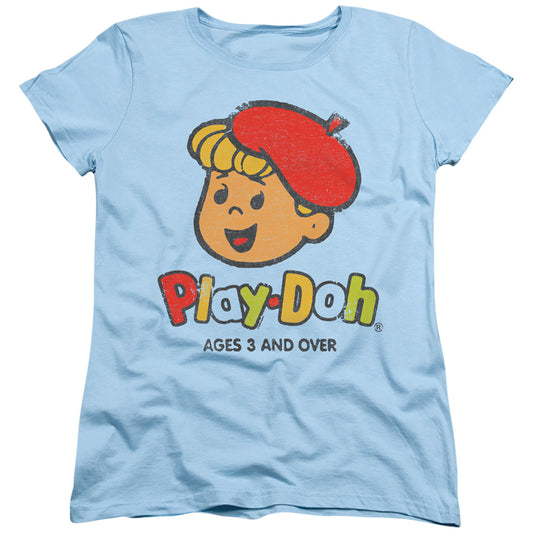 PLAY DOH : 3 AND UP WOMENS SHORT SLEEVE Light Blue 2X