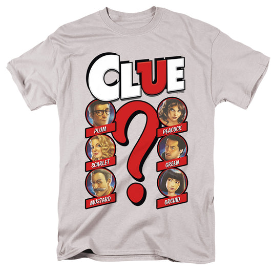 CLUE : MODERN WHODUNNIT S\S ADULT 18\1 Silver XL