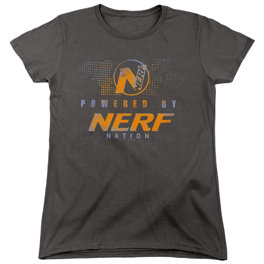 NERF : POWERED BY NERF NATION WOMENS SHORT SLEEVE Charcoal 2X