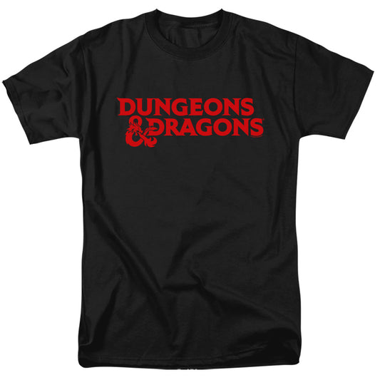 DUNGEONS AND DRAGONS : TYPE LOGO S\S ADULT 18\1 Black MD