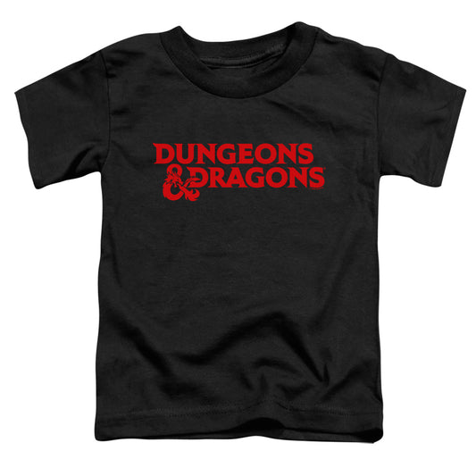 DUNGEONS AND DRAGONS : TYPE LOGO S\S TODDLER TEE Black MD (3T)