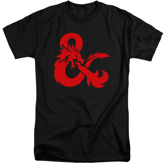 DUNGEONS AND DRAGONS : AMPERSAND LOGO ADULT TALL FIT SHORT SLEEVE Black XL