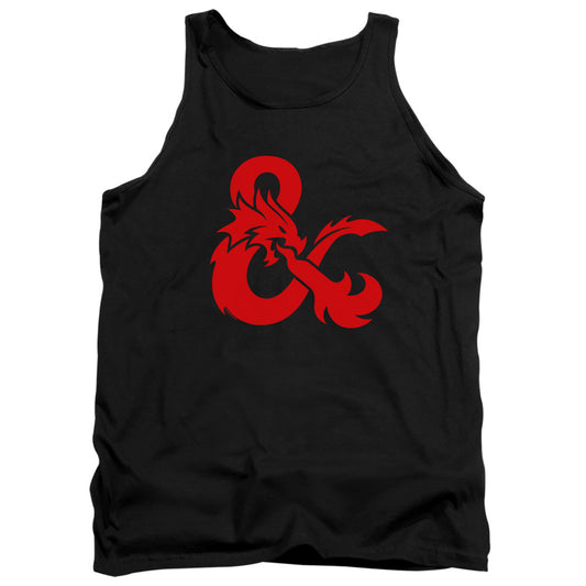 DUNGEONS AND DRAGONS : AMPERSAND LOGO ADULT TANK Black 2X