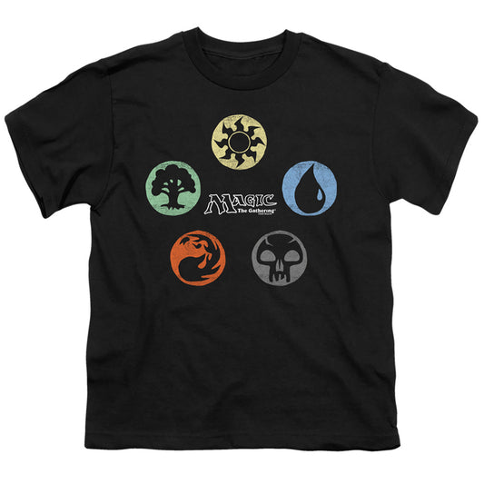 MAGIC THE GATHERING : 5 COLORS S\S YOUTH 18\1 Black XS
