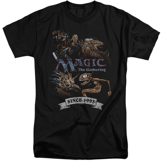 MAGIC THE GATHERING : FOUR PACK RETRO ADULT TALL FIT SHORT SLEEVE Black 3X
