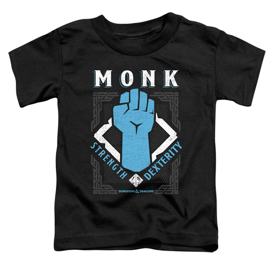 DUNGEONS AND DRAGONS : MONK S\S TODDLER TEE Black LG (4T)