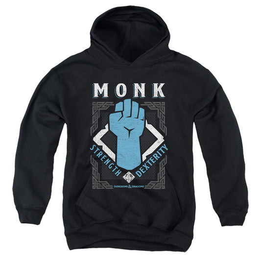 DUNGEONS AND DRAGONS : MONK YOUTH PULL OVER HOODIE Black MD
