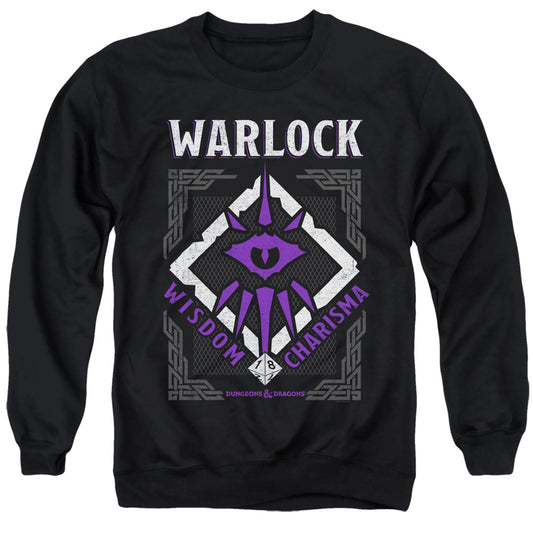 DUNGEONS AND DRAGONS : WARLOCK ADULT CREW SWEAT Black 2X