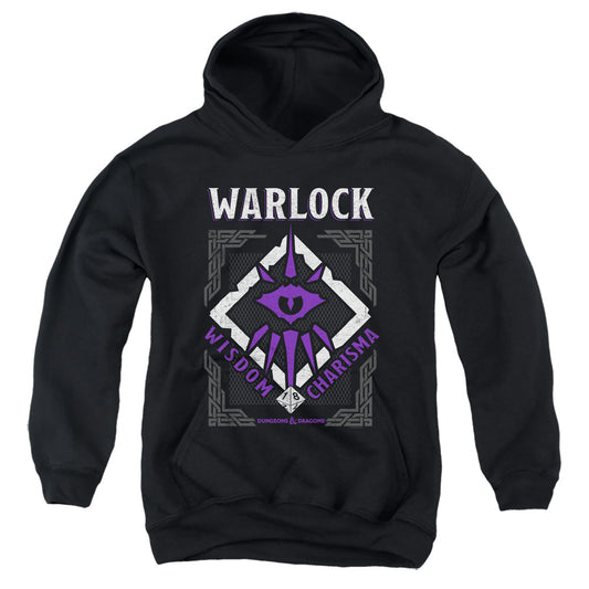 DUNGEONS AND DRAGONS : WARLOCK YOUTH PULL OVER HOODIE Black LG