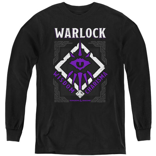 DUNGEONS AND DRAGONS : WARLOCK L\S YOUTH Black XL