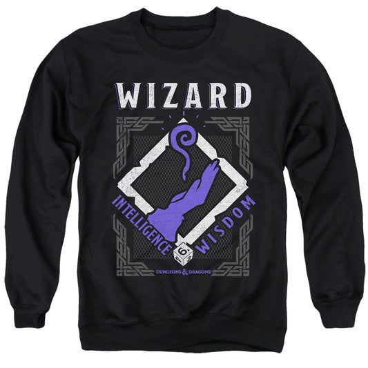 DUNGEONS AND DRAGONS : WIZARD ADULT CREW SWEAT Black 2X