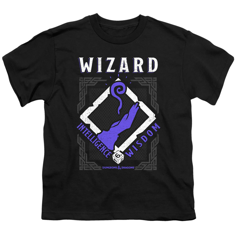 DUNGEONS AND DRAGONS : WIZARD S\S YOUTH 18\1 Black LG