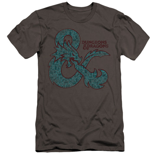 DUNGEONS AND DRAGONS : AMPERSAND CLASSES  PREMIUM CANVAS ADULT SLIM FIT 30\1 Charcoal 2X
