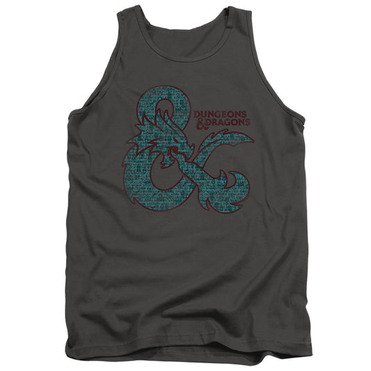 DUNGEONS AND DRAGONS : AMPERSAND CLASSES ADULT TANK Charcoal 2X