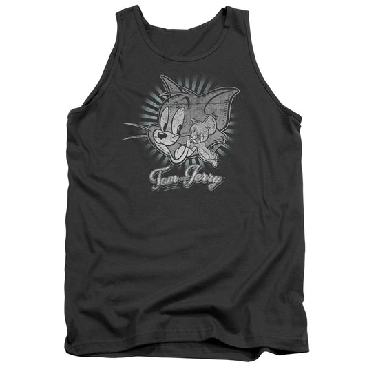 TOM AND JERRY : CLASSIC PALS ADULT TANK Charcoal 2X