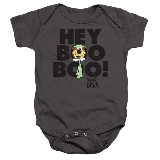YOGI BEAR : HEY BOO BOO INFANT SNAPSUIT Charcoal LG (18 Mo)