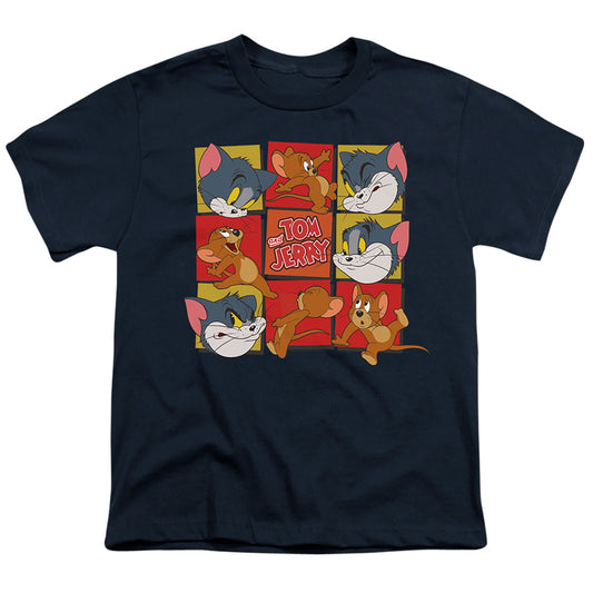 TOM AND JERRY : SQUARES S\S YOUTH 18\1 Navy LG