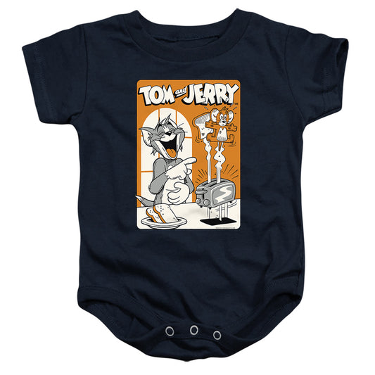 TOM AND JERRY : TOAST! INFANT SNAPSUIT Navy LG (18 Mo)