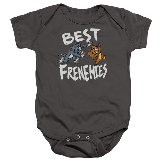 TOM AND JERRY MOVIE : BEST FRENEMIES INFANT SNAPSUIT Charcoal SM (6 Mo)