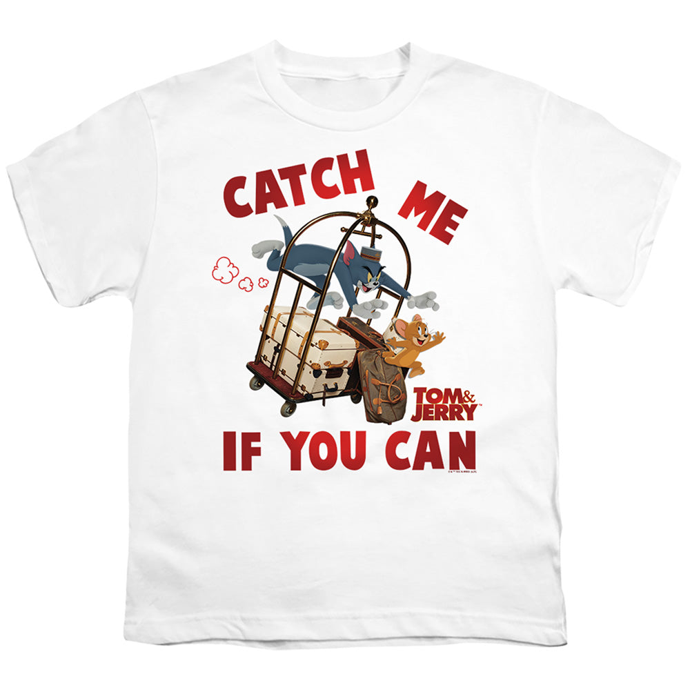 TOM AND JERRY MOVIE : CATCH ME IF YOU CAN S\S YOUTH 18\1 White XL