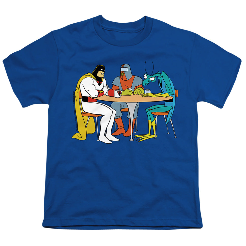 RICK AND MORTY : SPACE GHOST COAST TO COAST BRAK AND ZORAK S\S YOUTH 18\1 Royal Blue XL
