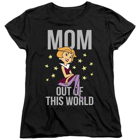 JETSONS : OUT OF THIS WORLD MOM WOMENS SHORT SLEEVE Black LG