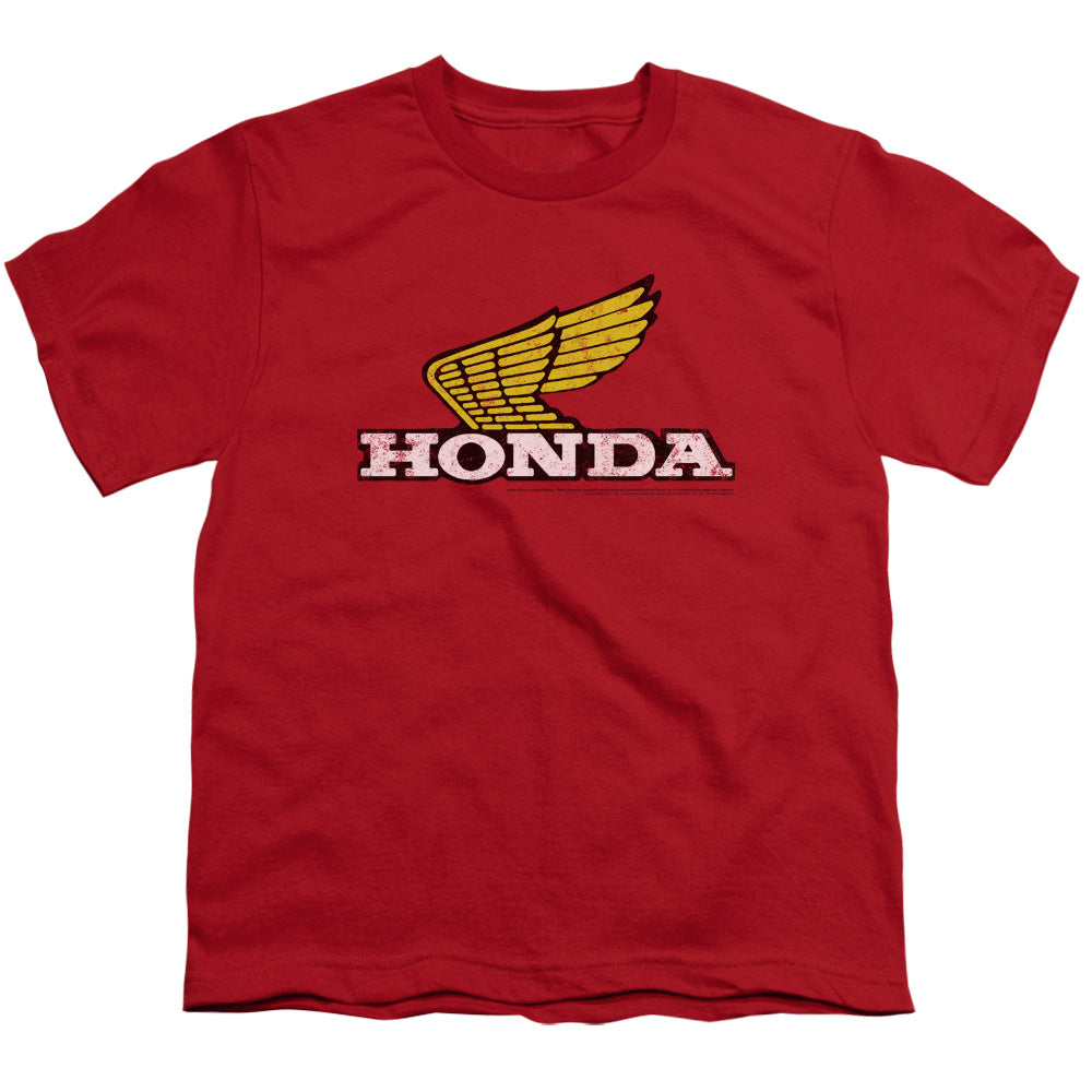 HONDA : YELLOW WING LOGO S\S YOUTH 18\1 Red SM