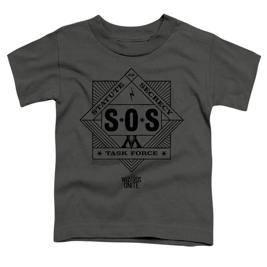 HARRY POTTER WIZARDS UNITE : SOS TASK FORCE S\S TODDLER TEE Charcoal SM (2T)