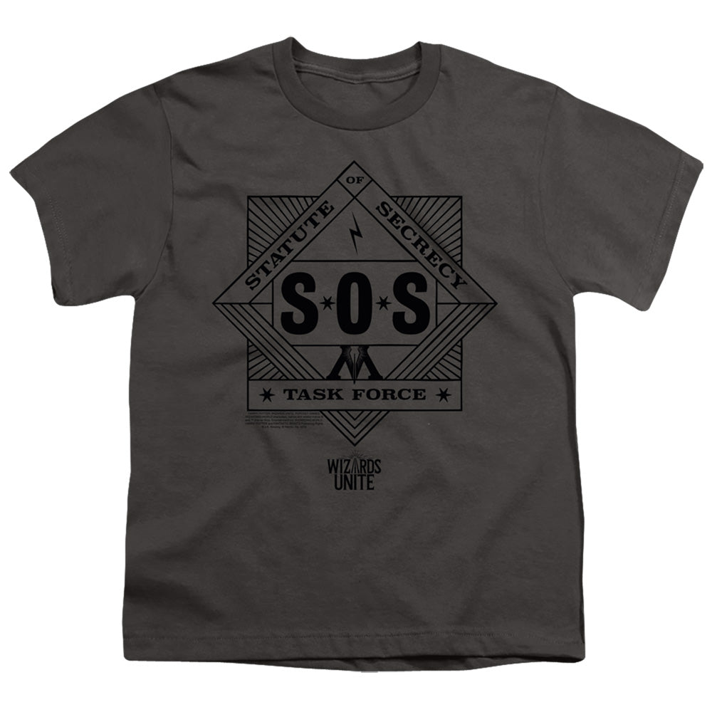 HARRY POTTER WIZARDS UNITE : SOS TASK FORCE S\S YOUTH 18\1 Charcoal XS